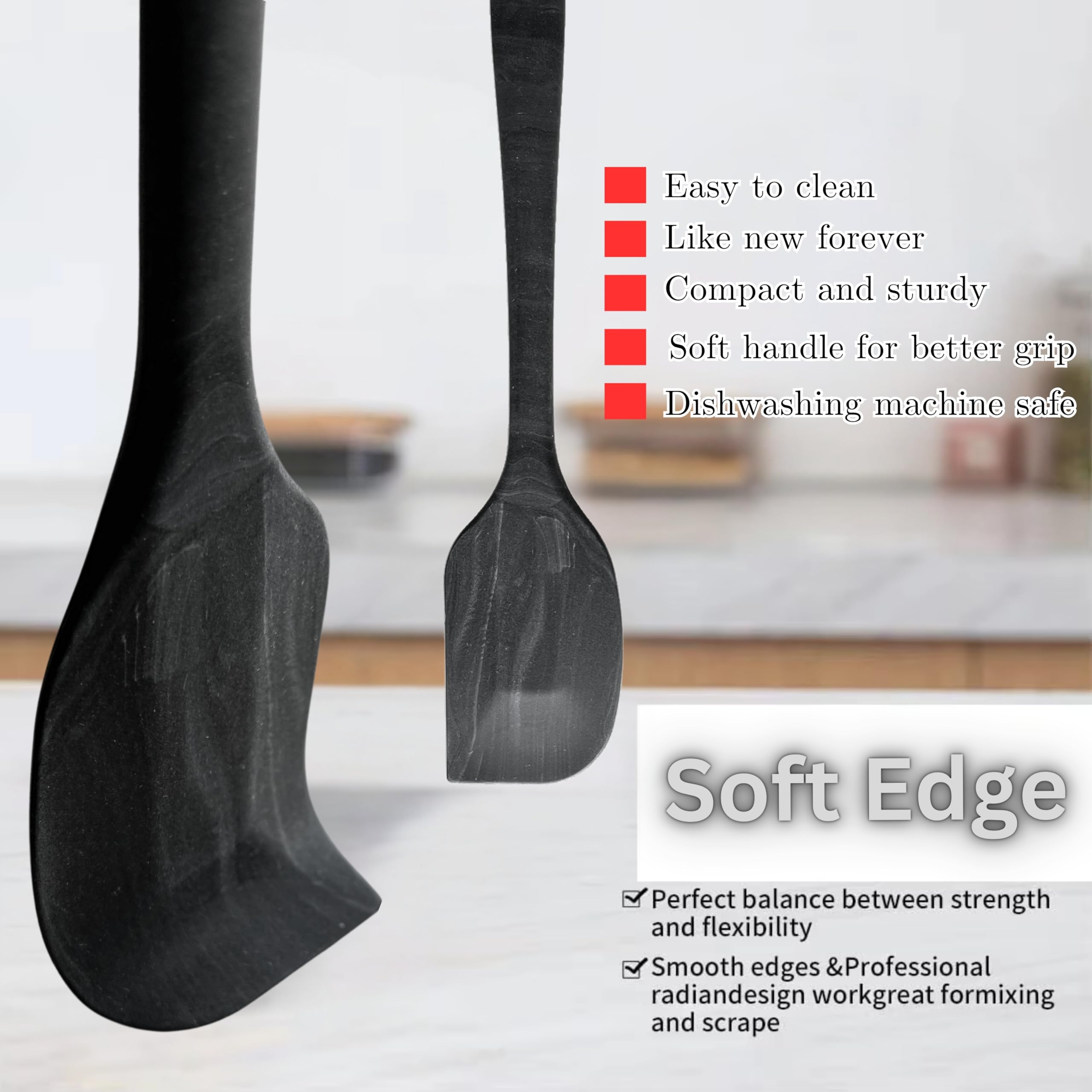 DIVIDE STAR compact 10.6-inch spatulas fit in small kitchens.