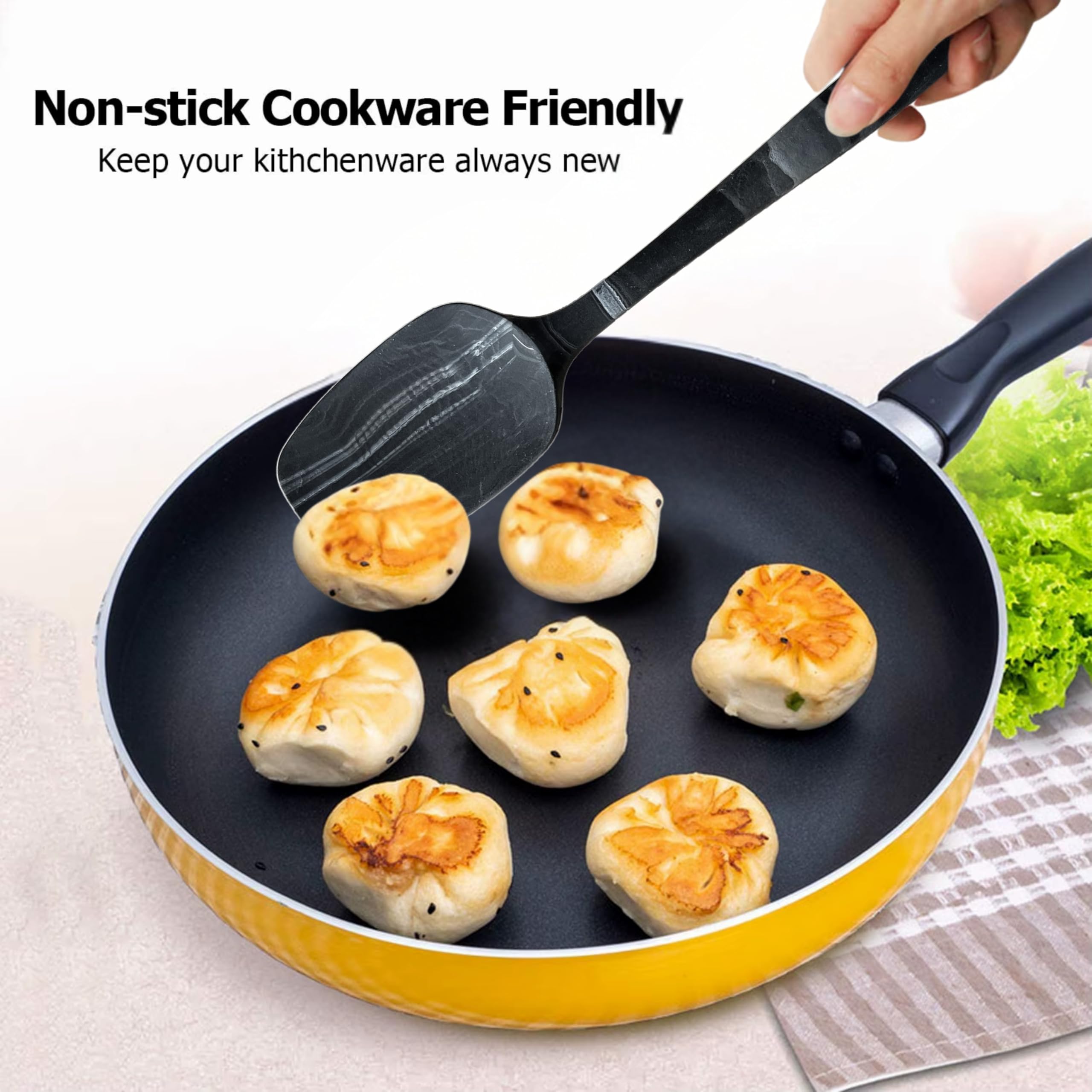 DIVIDE STAR dishwasher-safe spatula set simplifies cleanup after cooking.