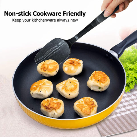 DIVIDE STAR dishwasher-safe spatula set simplifies cleanup after cooking.
