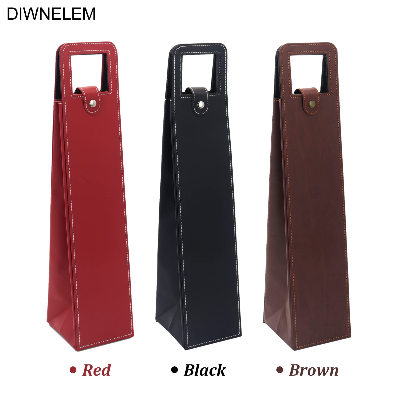 DIWNELEM wine bag hand-carry demonstrates portable travel convenience.