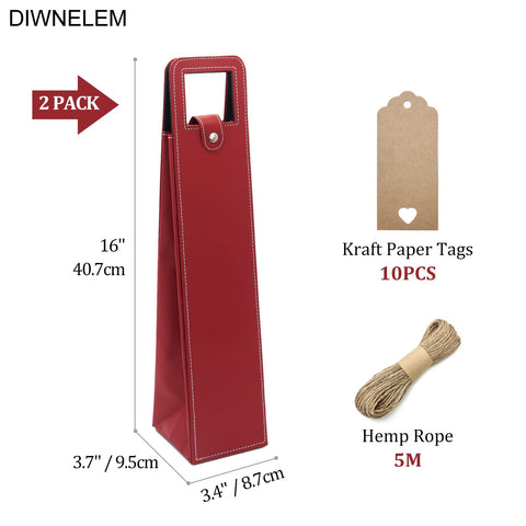 DIWNELEM wine tote with handle for portable use at parties