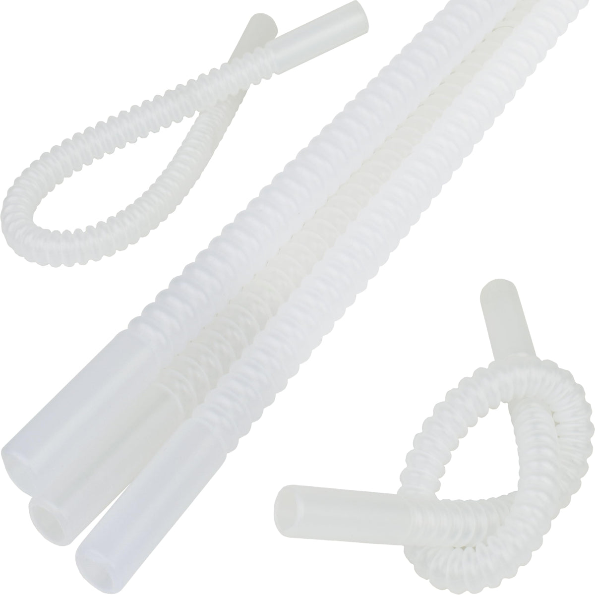 Diximus bendable straw 11-inch long for comfortable sipping in tall cups.