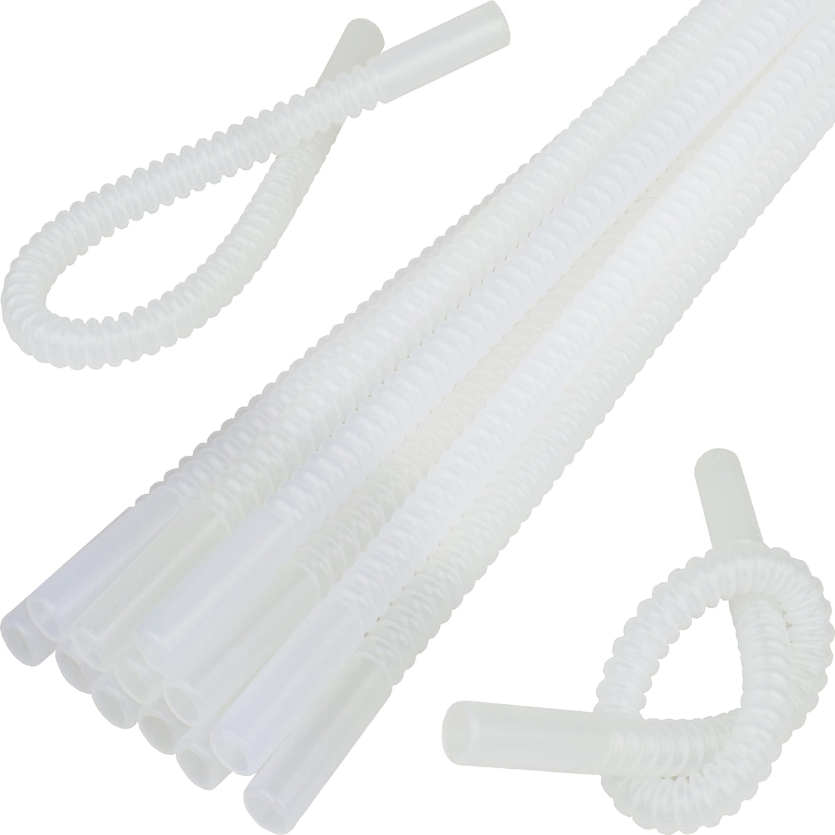 Diximus bendable straw 11 inch straight for versatile cups
