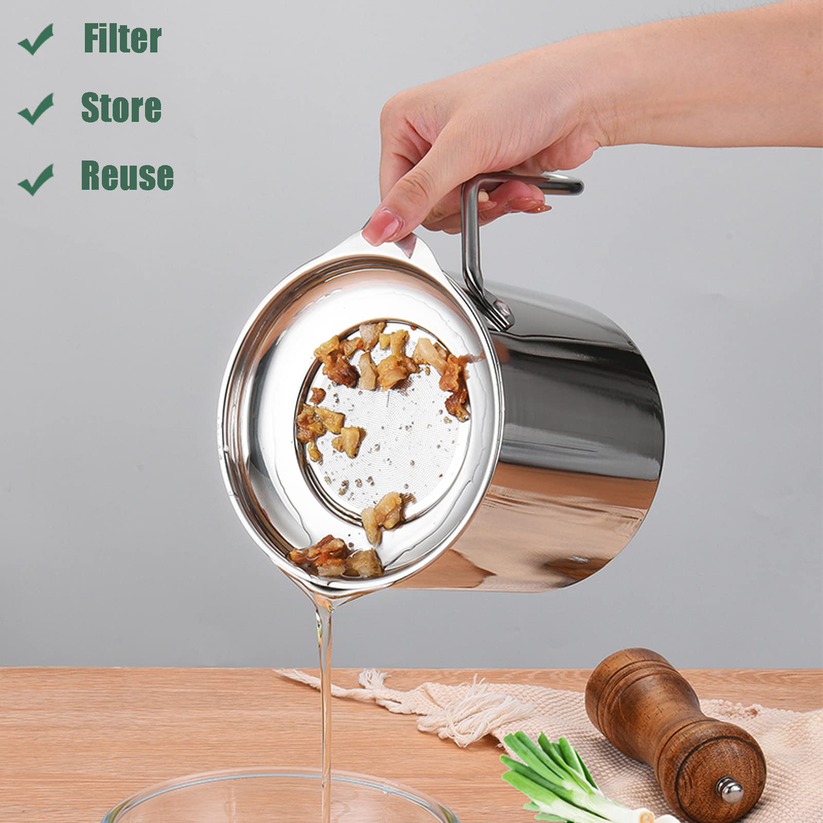 DIY HOME large-capacity grease can help keep kitchen organized