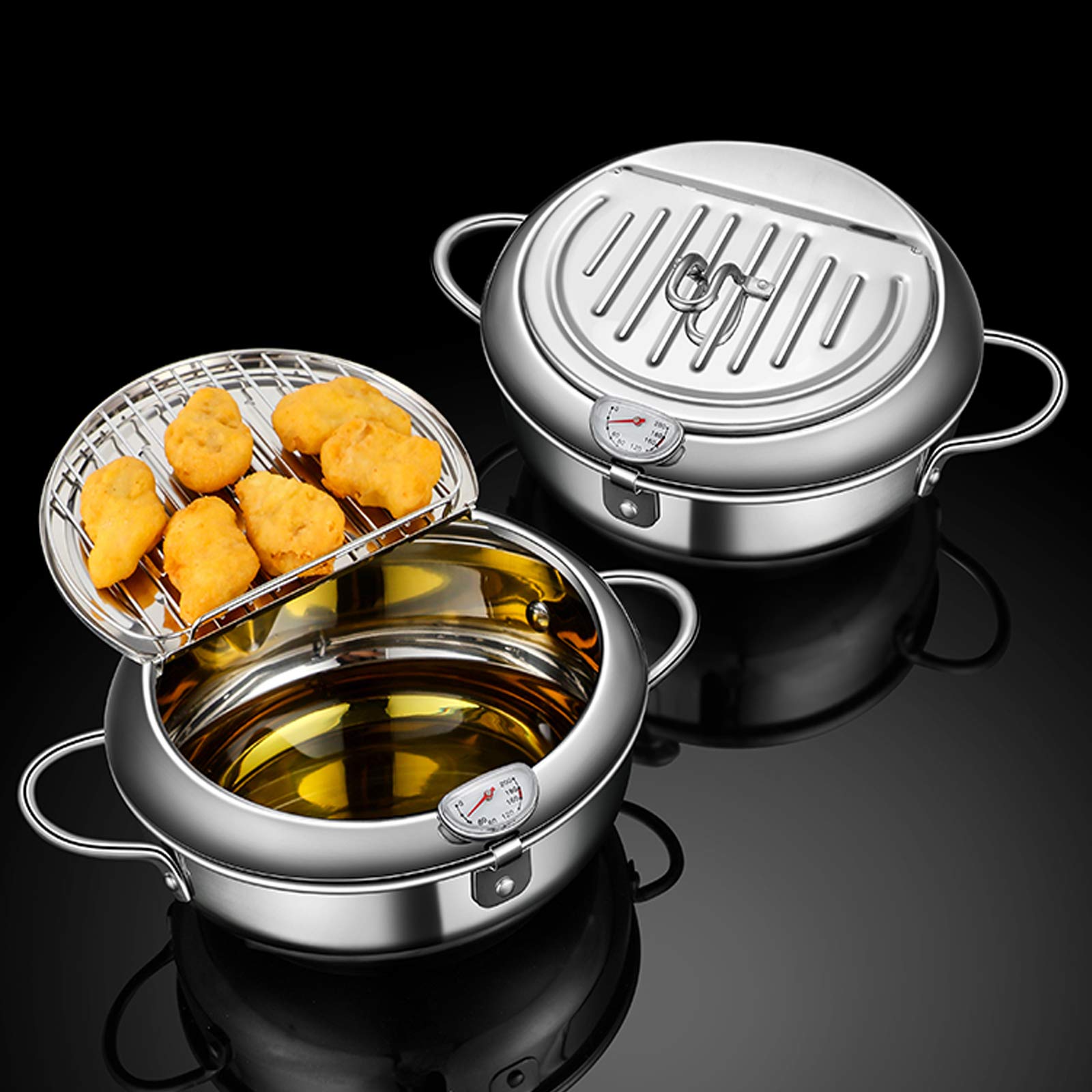 DIY HOME Portable deep fryer pot suitable for camping