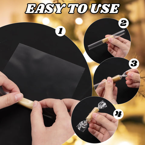 DIYASY easy-twist candy wrappers designed for quick, tidy candy sealing.