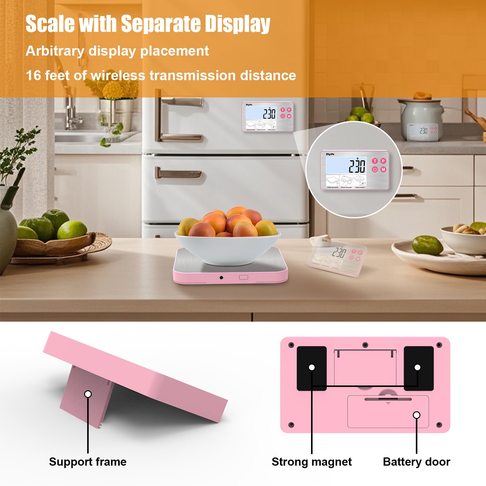 Diyife 304 stainless steel body for durability and simple cleaning
