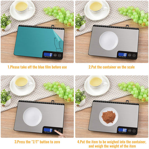 Diyife tare function with six units supports precise measurement.