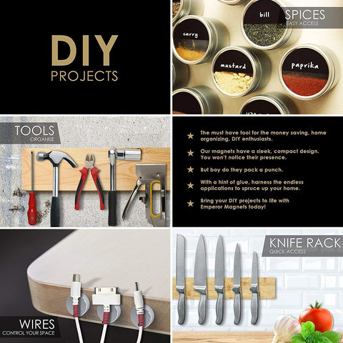 DIYMAG multi-purpose magnets suited for whiteboards, fridges, and offices.