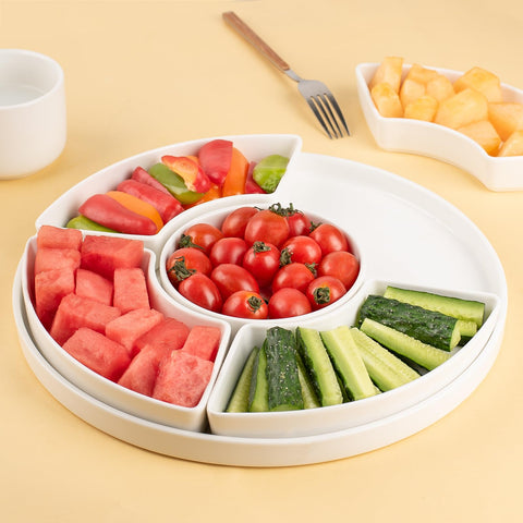 Dizada bottom tray usable on its own for serving.