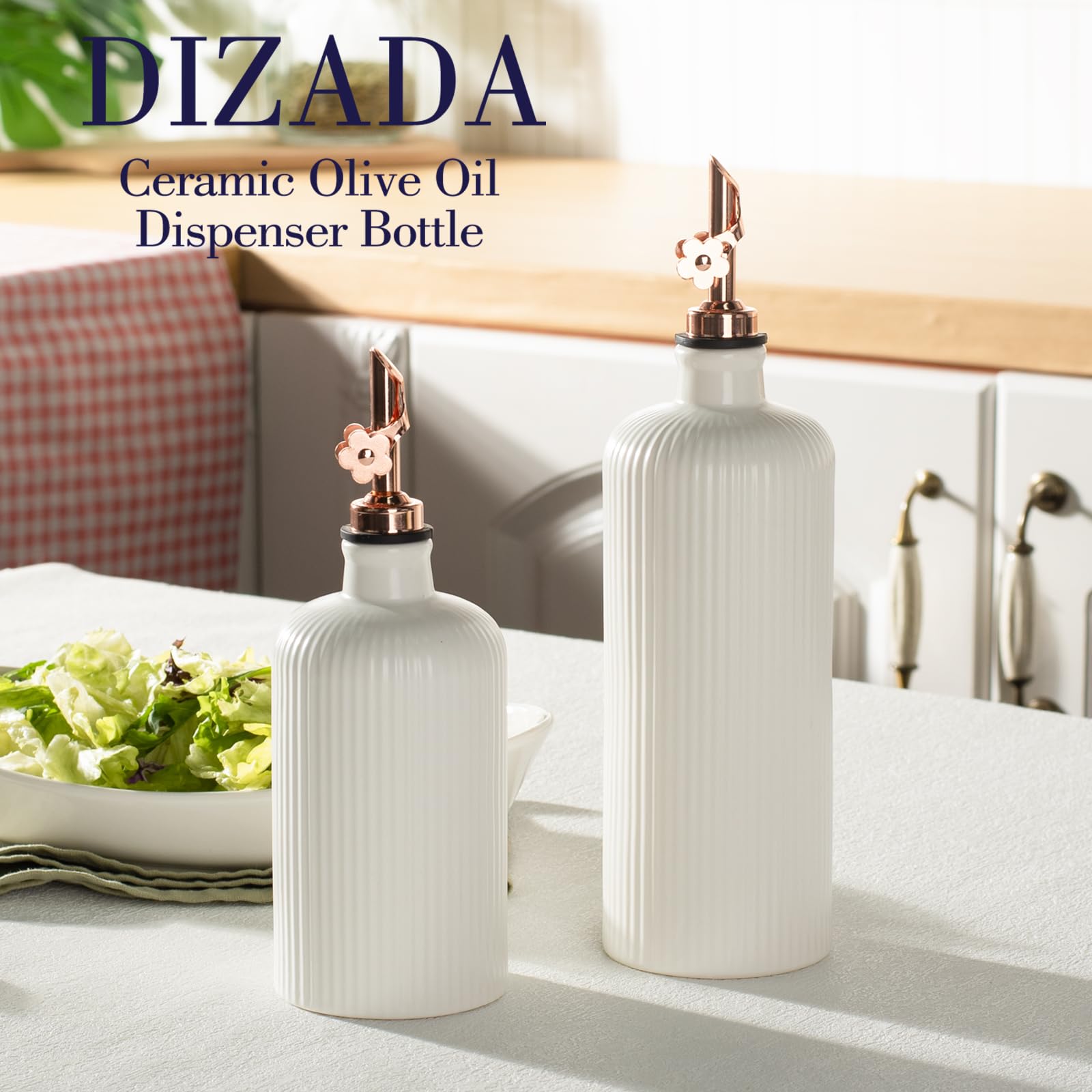 Dizada set of two bottles keeps kitchen organized for multi-use