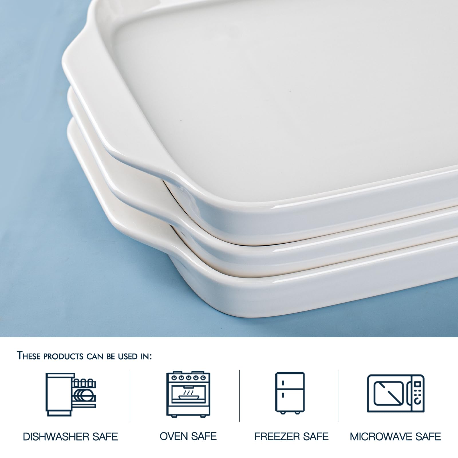 Dizada glossy white platter showcases clean lines for elegant entertaining.