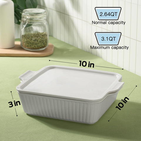 Dizada 10-inch square baking dish ready for casseroles, sides, or baked desserts.