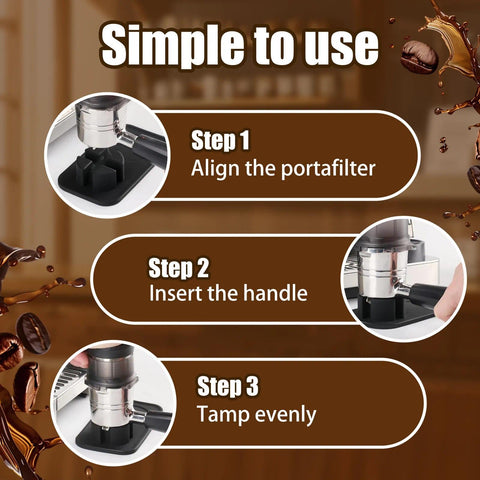 DJBNT Tamping Mat anti-slip bottom protects countertops during tamping.
