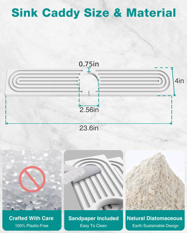 DK177 Groove design prevents splashes from reaching counters