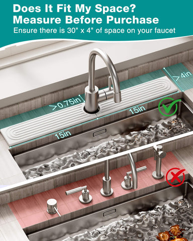 DK177 leak-proof grooves prevent splashes from reaching the countertop.