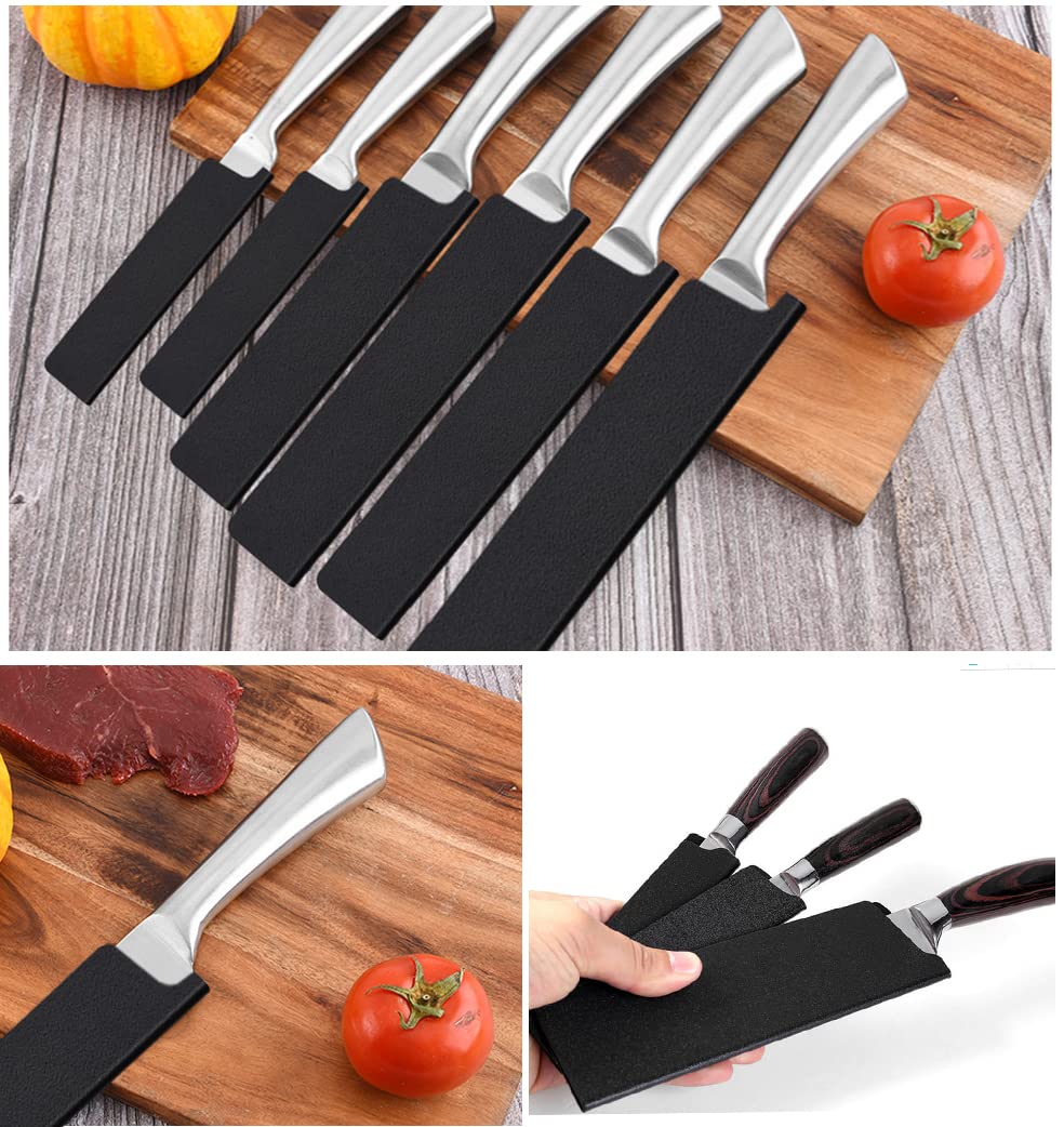 DkOvn 20-piece guard set neatly organized for knife collection storage