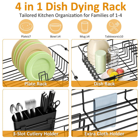 DLDSHI dual-slot utensil holder keeps cutlery organized.