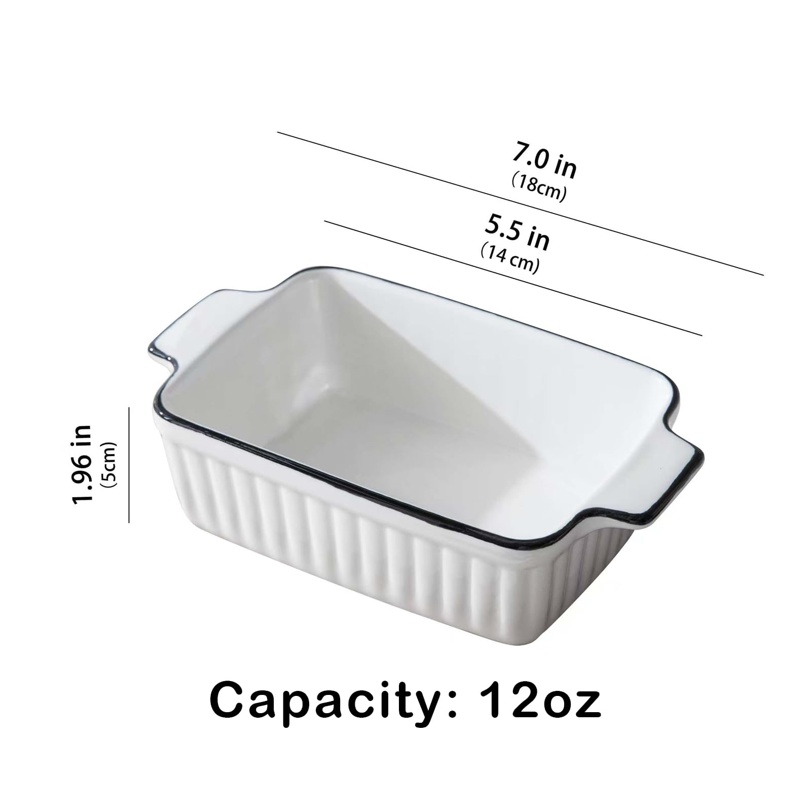 DLIM HOME oven-safe dishes with handles ideal for hot-to-table meals