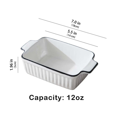 DLIM HOME oven-safe dishes with handles ideal for hot-to-table meals