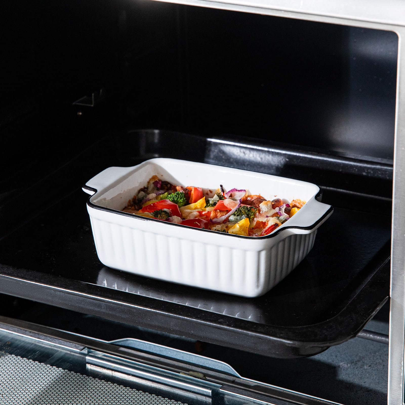 DLIM HOME scratch-resistant glazed ceramic pans durable for daily use