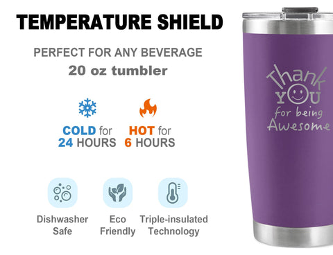 DLOCCOLD double-wall insulation keeps drinks hot or cold longer