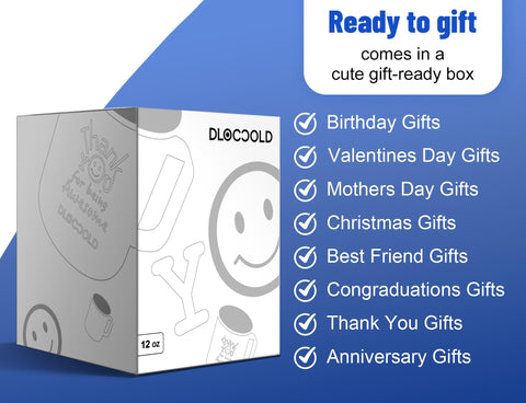 DLOCCOLD Thank You Mug ideal for desk-side use and appreciation moments.