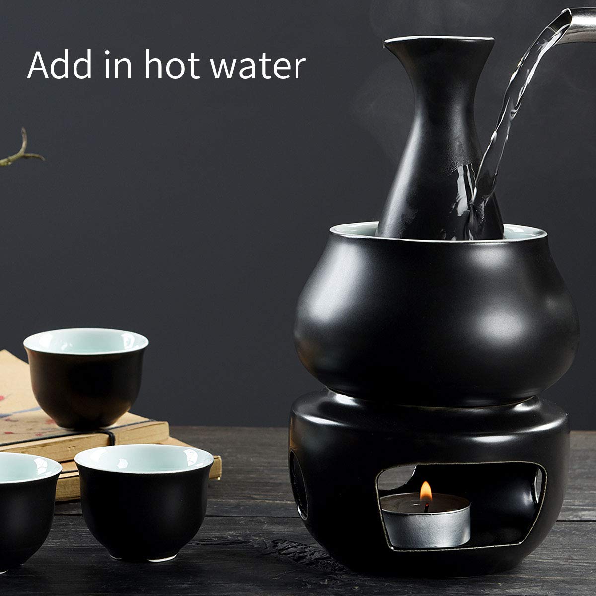 Dltsli stovetop warmer designed to keep sake warm during service