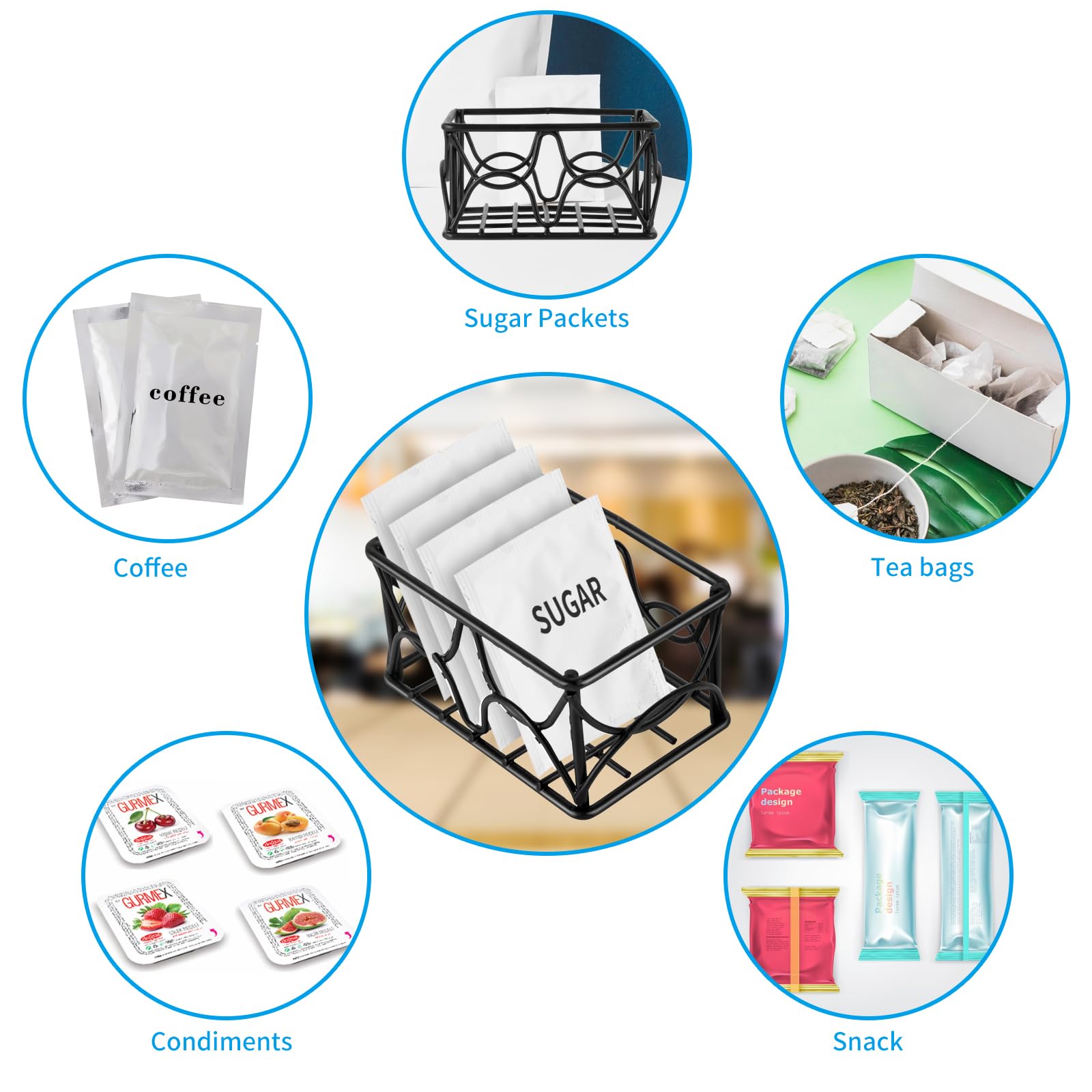 DLUGOPIS coffee creamer holder, slim 2-piece set keeps condiments organized.