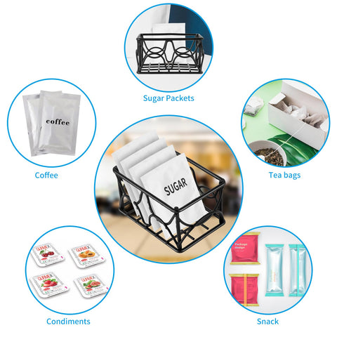DLUGOPIS coffee creamer holder, slim 2-piece set keeps condiments organized.