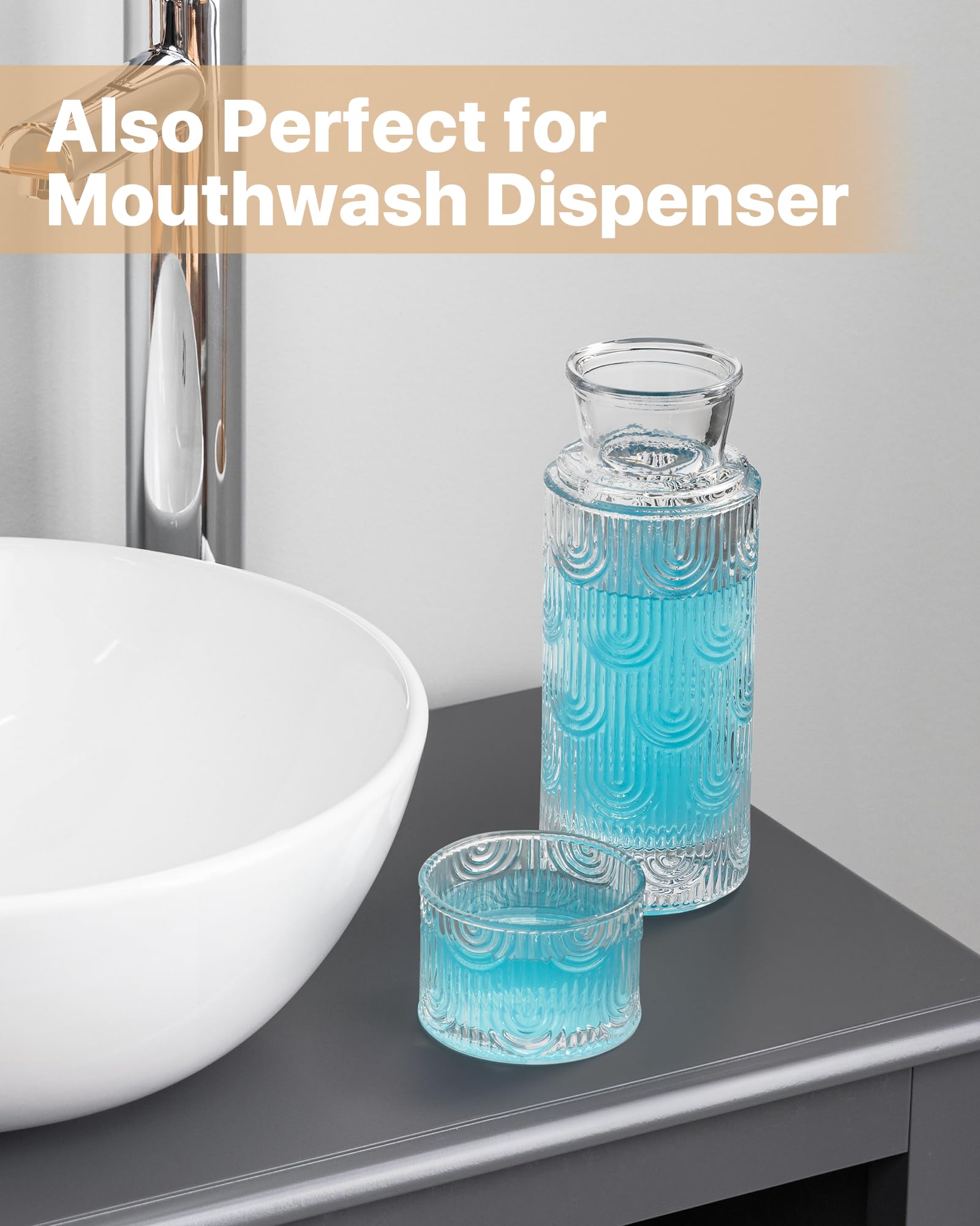 DmmyAlzx multi-purpose glass decanter suitable for water, juice, tea