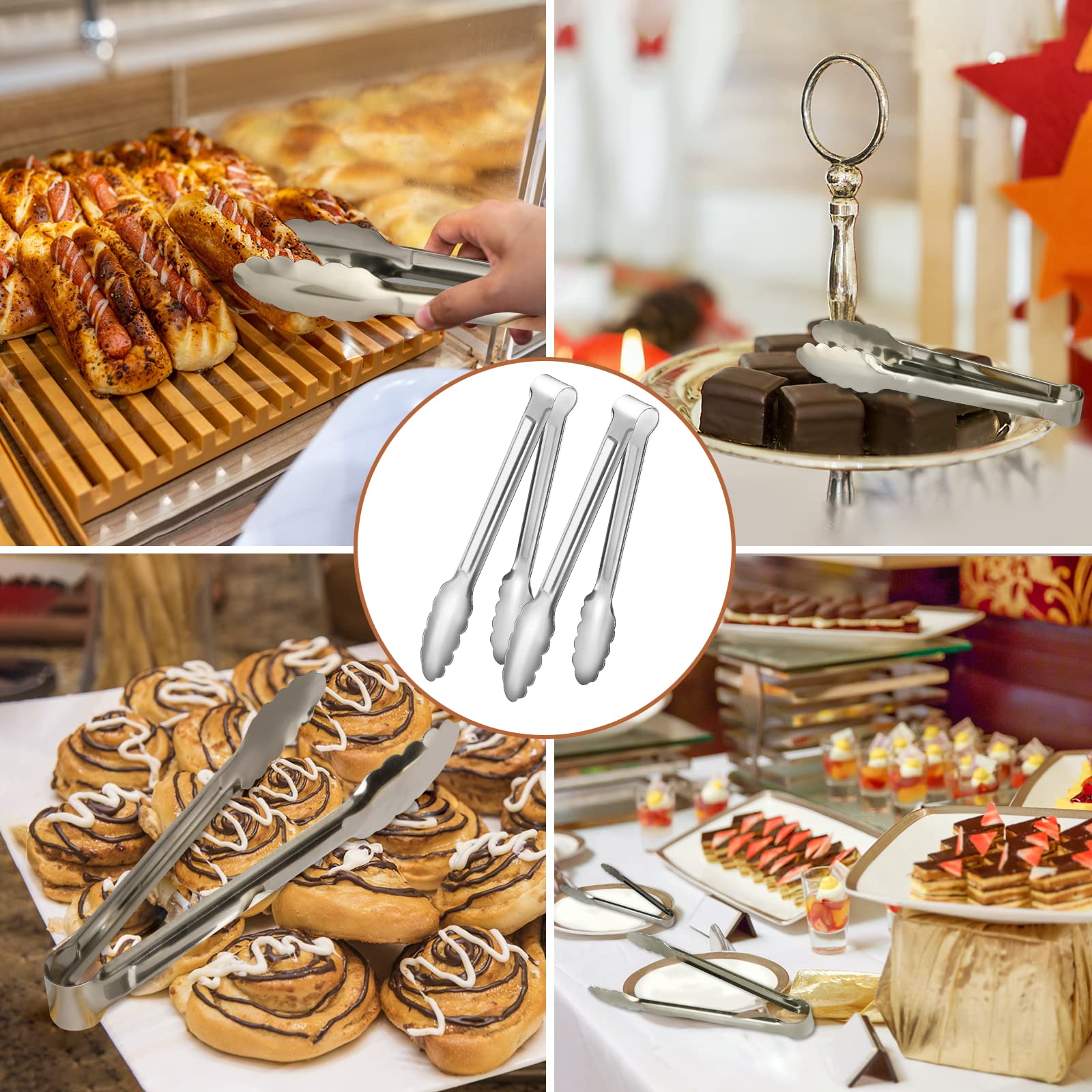 Dmoera elegant serving tongs ideal for catering.