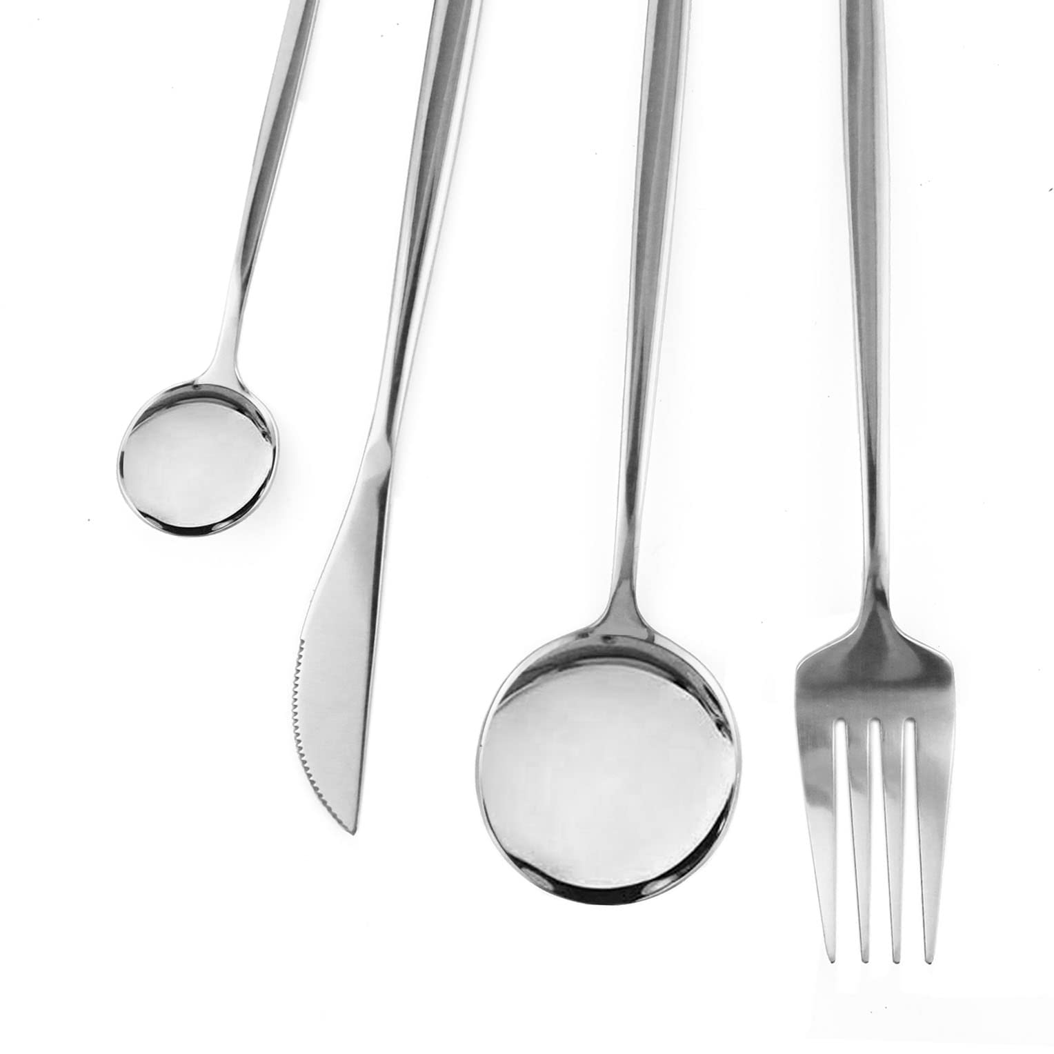 Dnalrhoi dinner spoon shiny stainless steel for versatile serving.