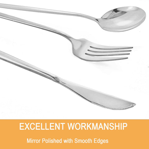 Dnalrhoi tea spoon mirror-polish cutlery for tea time.