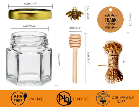 DnayDkiy lid stickers seal jars with a playful bee theme