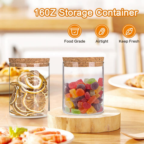 DNIENKGE jar showcases coffee beans with airtight seal to preserve aroma.