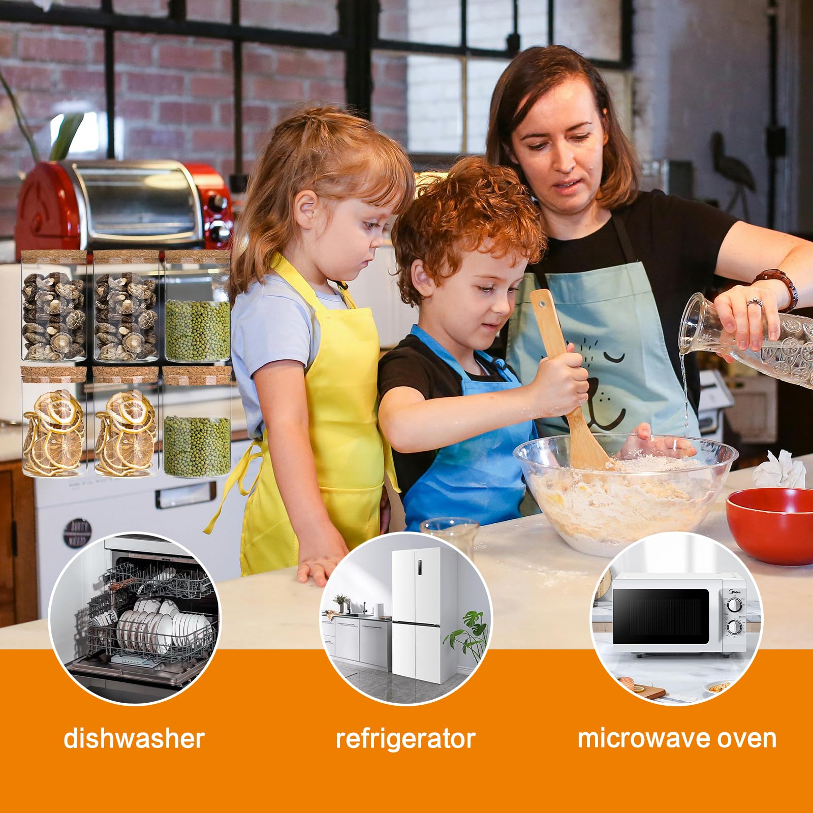 DNIENKGE cork lid seals tightly, minimizing air exposure and preserving freshness.