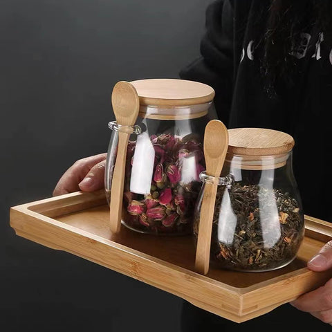 DNIENKGE dried fruits and nuts jar with see-through clarity