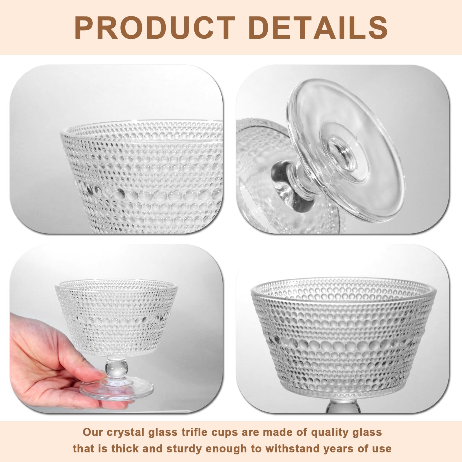 DNIENKGE dessert cups are easy to rinse and dry