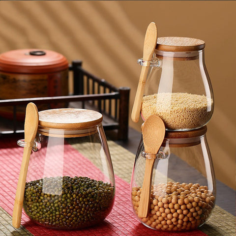 DNIENKGE grains and snacks jar for organized pantries
