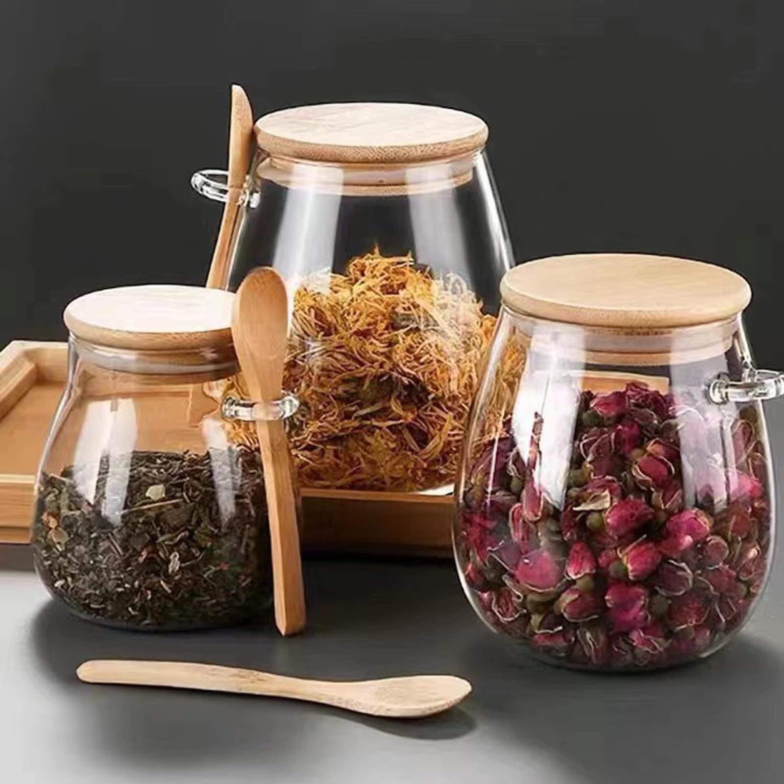 DNIENKGE tea leaves storage jar keeps aroma fresh
