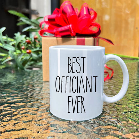 Dnuiyses best officiant ever mug—memorable keepsake for the officiant
