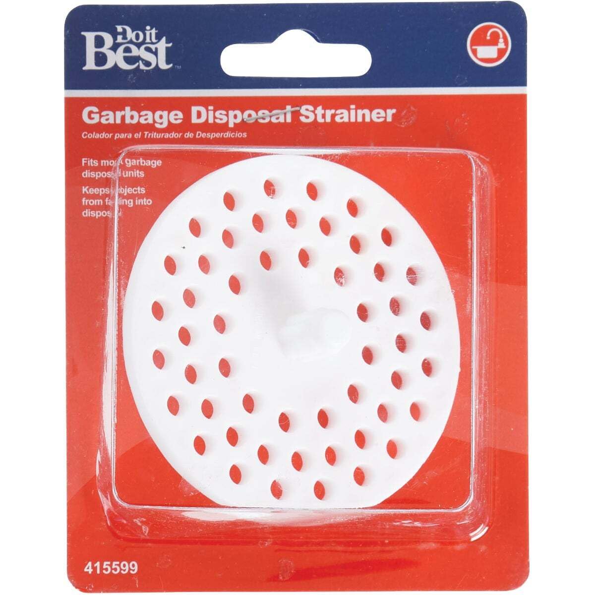 Do it Best GS garbage disposal strainer top view easy to install and helps sink drain freely