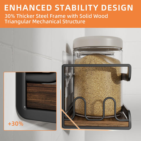 Doakhirmit adhesive-install option demonstrates drill-free mounting versatility.
