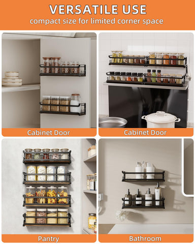 Doakhirmit pantry-door mounting example shows easy organization at a glance.