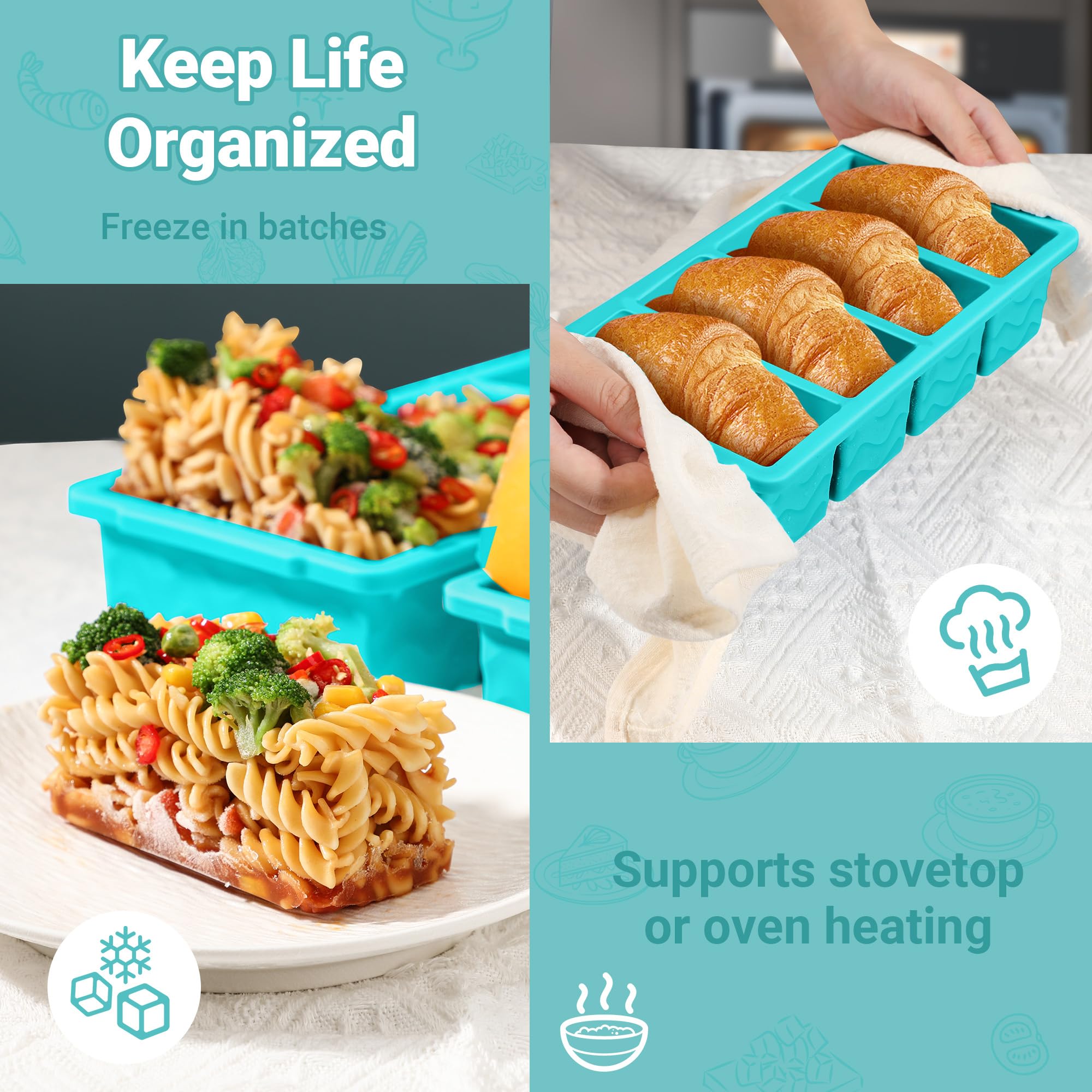 Doasuwish dishwasher-safe silicone keeps cleanup simple in busy kitchens.
