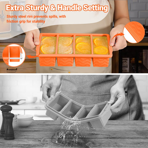 Doasuwish dishwasher-safe silicone tray for easy cleanup after prep.