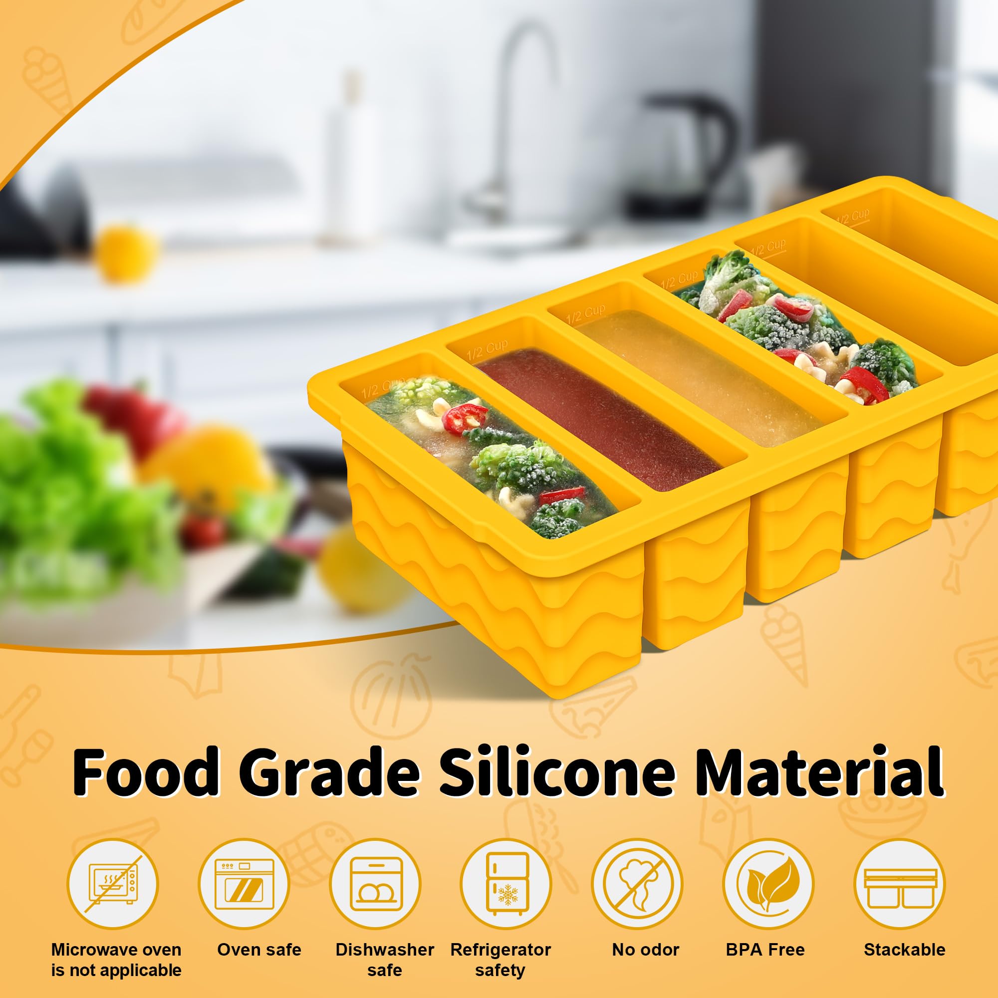 Doasuwish large 2-cup tray highlights substantial portions for soups or stews.