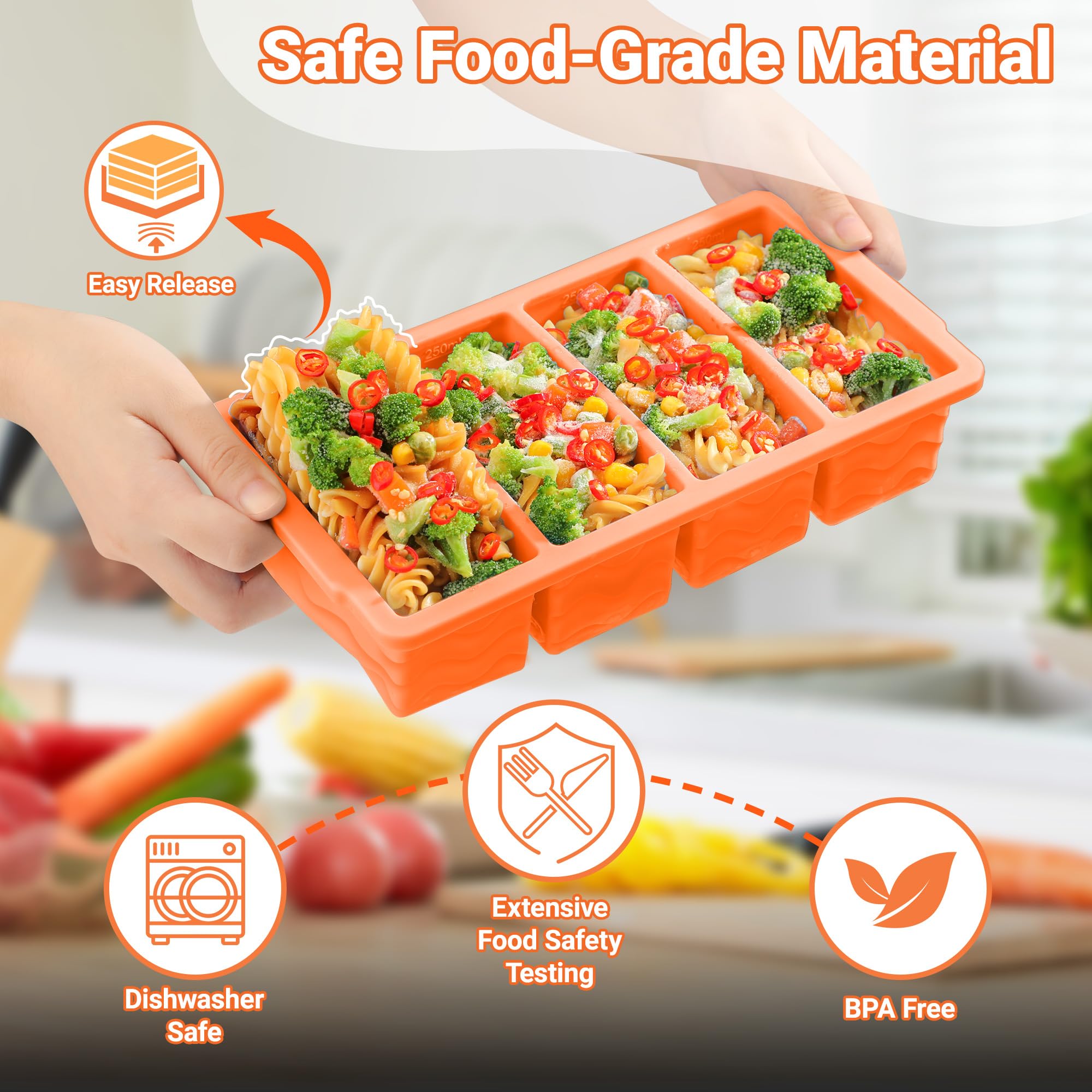 Doasuwish leak-proof compartments keep flavors distinct and odors minimized.