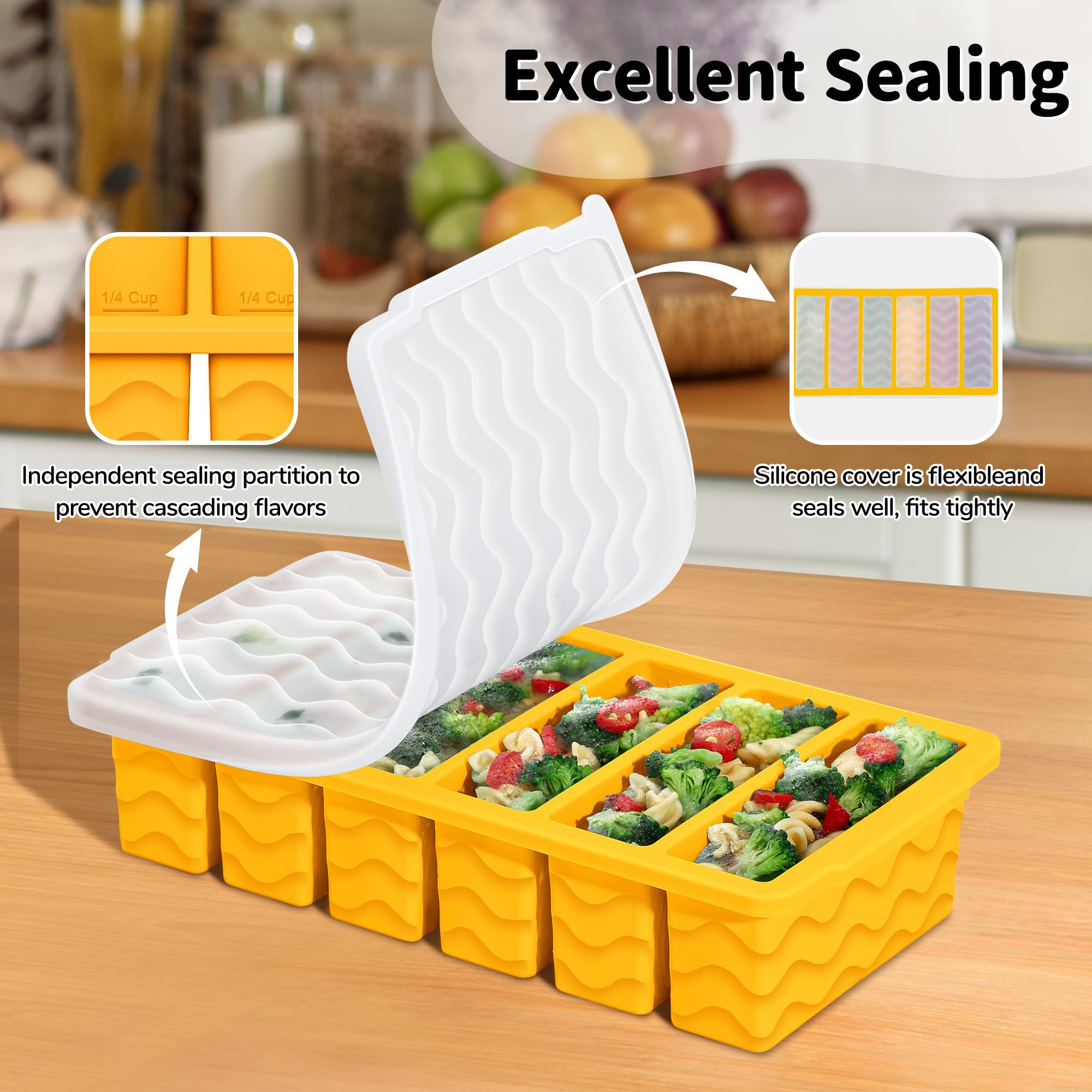 Doasuwish leak-proof lid keeps flavors contained and prevents spills.
